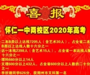 喜報(bào)！懷仁一中兩校區(qū)2020年高考喜報(bào)